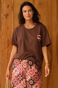 Betty Basics Relax Pescado Print Boxy Tee