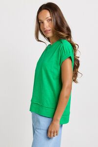 Betty Basics Shirley Green Short Sleeve Tee