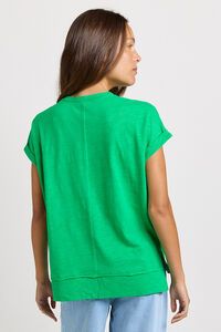 Betty Basics Shirley Green Short Sleeve Tee