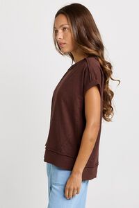 Betty Basics Shirley Chocolate Short Sleeve Tee
