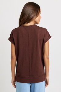 Betty Basics Shirley Chocolate Short Sleeve Tee