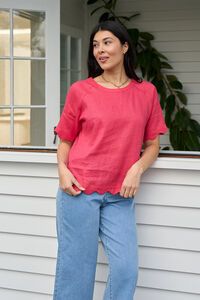 Foil Scalloped Top