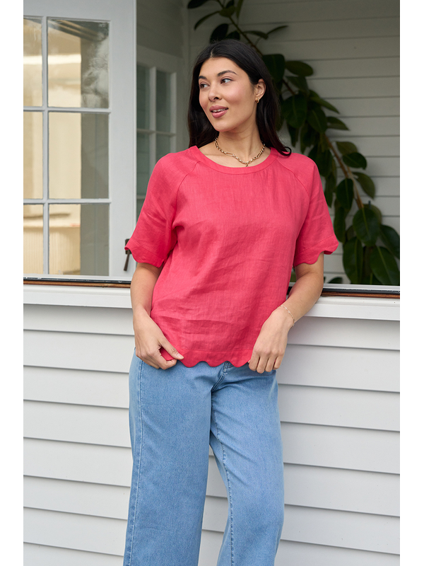 Foil Scalloped Top