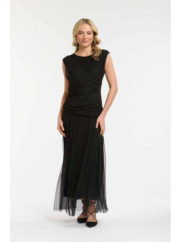 Urban Luxury Ruched Maxi Dress