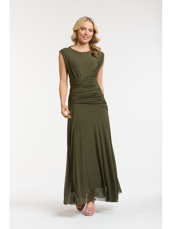 Urban Luxury Ruched Maxi Dress