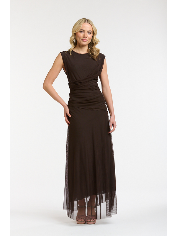 Urban Luxury Ruched Maxi Dress