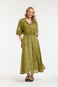 Urban Luxury Striped Midi Skirt