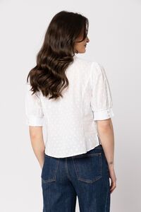Leila + Luca White Spot Captivate Shirt