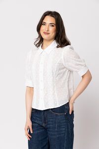 Leila + Luca White Spot Captivate Shirt