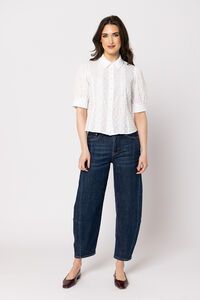 Leila + Luca White Spot Captivate Shirt