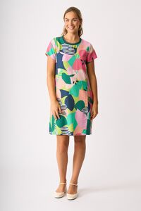 Foil A Line Dress