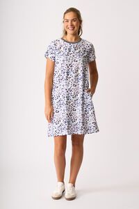 Foil A Line Dress