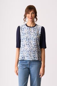 Memo Combo Elbow Sleeve Top