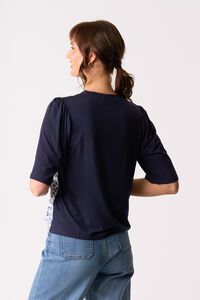 Memo Combo Elbow Sleeve Top