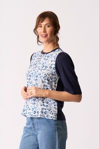 Memo Combo Elbow Sleeve Top