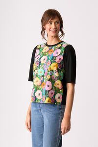 Memo Combo Elbow Sleeve Top
