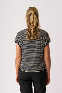 Memo Knit Back Round Neck Top
