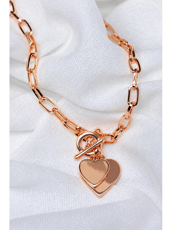 She Jewellery Linked Hearts Necklace