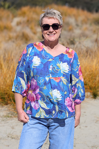 Glam Blue Charli Top