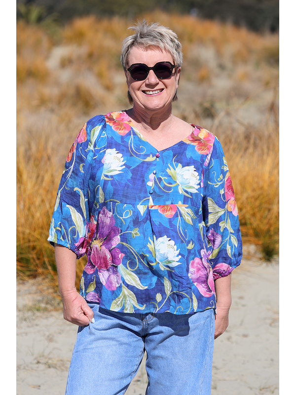 Glam Blue Charli Top