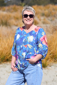 Glam Blue Charli Top