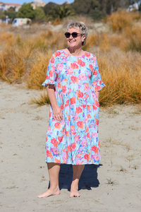 Glam Floral Morgan Dress