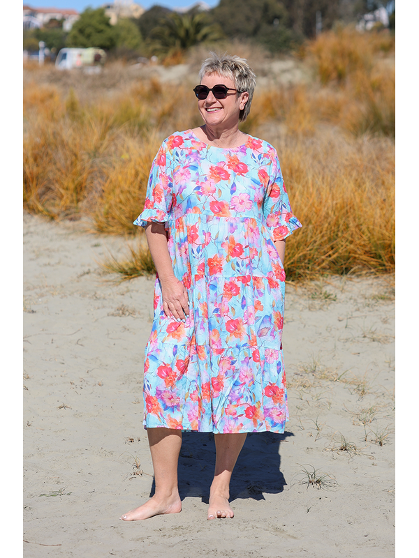 Glam Floral Morgan Dress