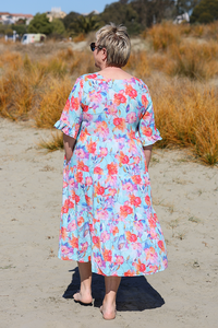 Glam Floral Morgan Dress
