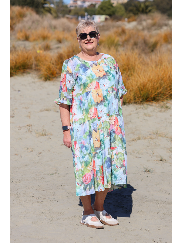 Glam Floral Morgan Dress