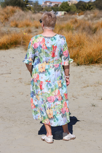 Glam Floral Morgan Dress