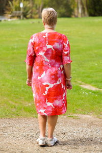 Foil Shirr The Cuff Dress