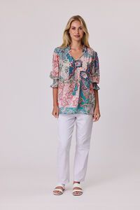 Classified Aurora Peasant Top
