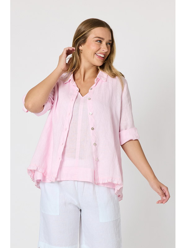 Gordon Smith Milly Ruffle Hem Shirt