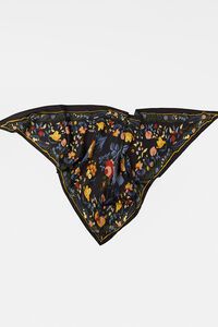 Stella + Gemma Navy Floral Triangle Scarf