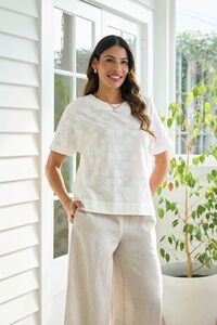 Oh Three Boxy Step Hem Top