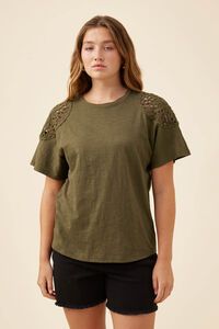 Isle of Mine Eva Crochet Tshirt