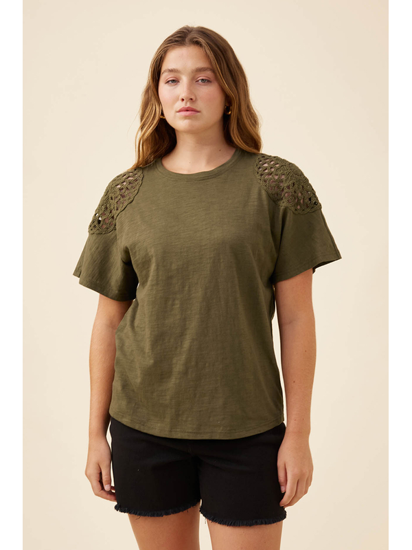 Isle of Mine Eva Crochet Tshirt