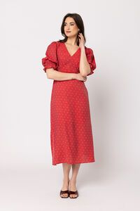 Seeking Lola Red Spot Opportunity Dress