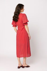 Seeking Lola Red Spot Opportunity Dress