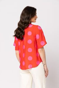 Seeking Lola Flamingo Spot Admired Blouse