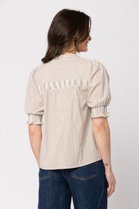 Seeking Lola Cedar Stripe Bountaneous Blouse