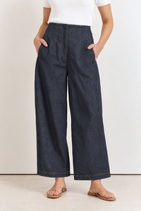Adorne Tamsen Cropped Lightweight Denim Pant