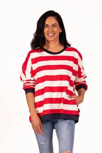 Jellicoe Sweatshirt Red Stripe