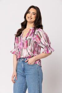 Seeking Lola Pink Iridescence Honest Top