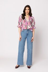 Seeking Lola Pink Iridescence Honest Top