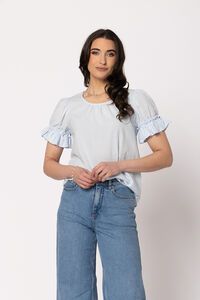 Seeking Lola Sky Vibrant Top