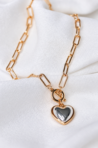 SHE Jewellery Luxe Link Heart Necklace