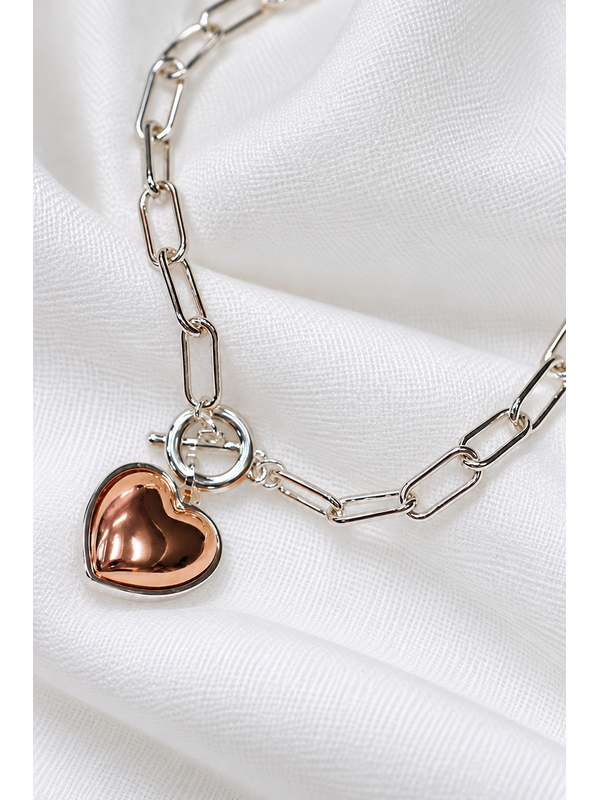 SHE Jewellery Luxe Link Heart Necklace