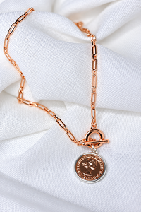 She Jewellery Royal Coin Pendant Necklace