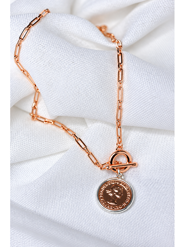 She Jewellery Royal Coin Pendant Necklace